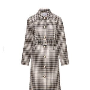 Veronica Beard Quinton Plaid Coat